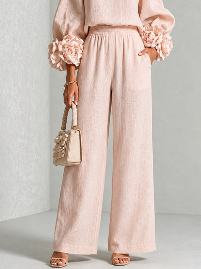 Lisette | Elegant Flower Detail Two Piece Set