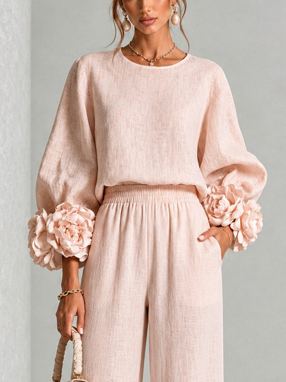 Ottavia | Relaxed Wide Leg Trouser Set