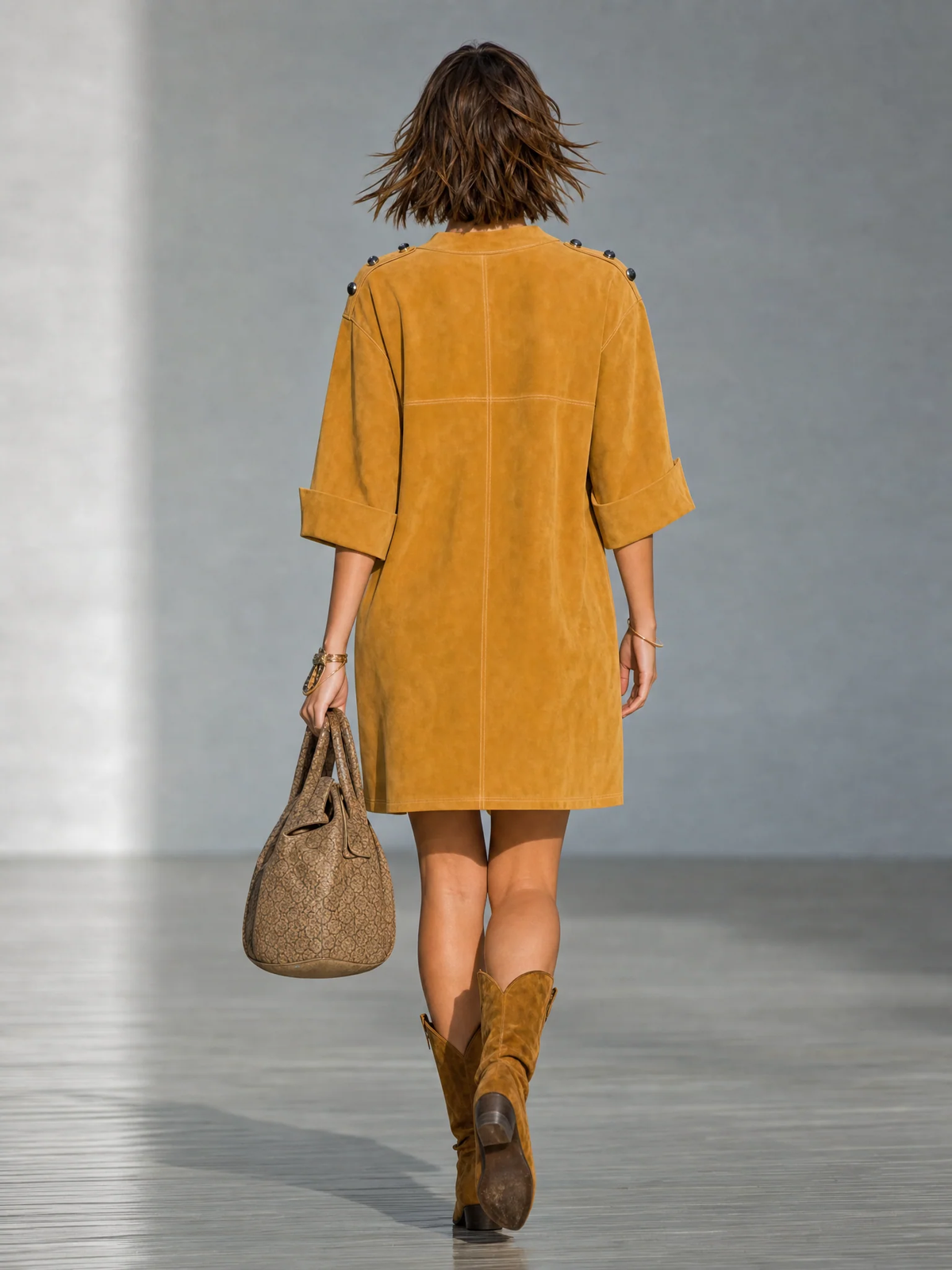 Evadelle | Pocket Detail Casual Mini Dress