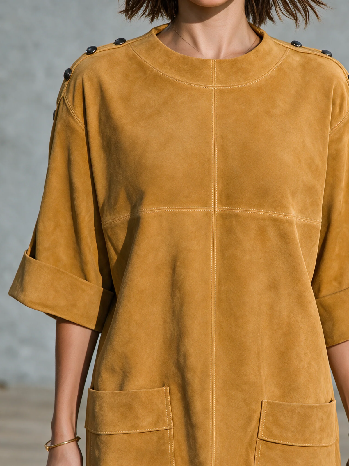 Evadelle | Pocket Detail Casual Mini Dress