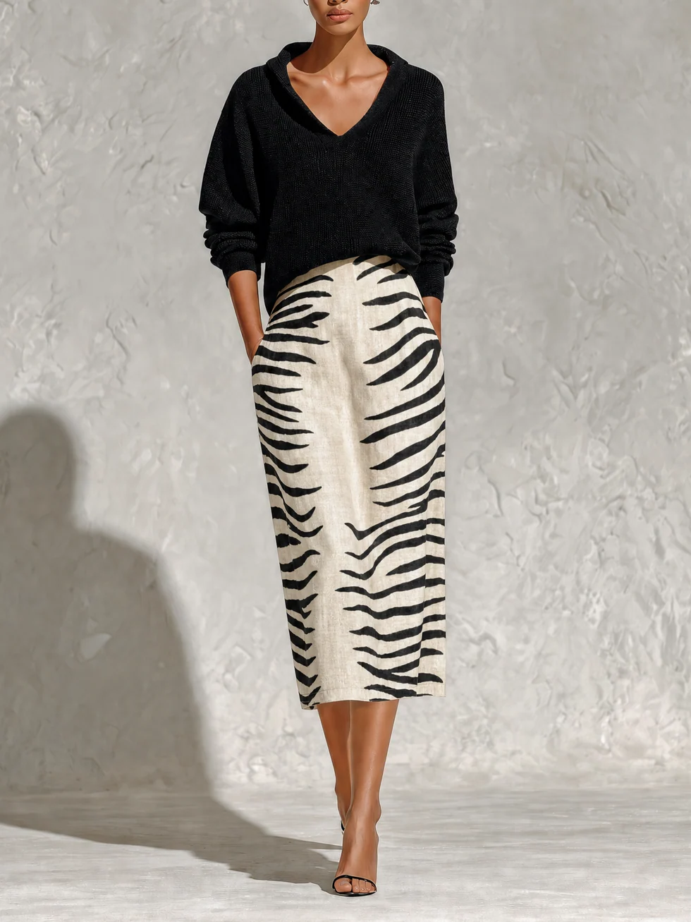 Xavelle | Knit Top Midi Skirt Two Piece Set