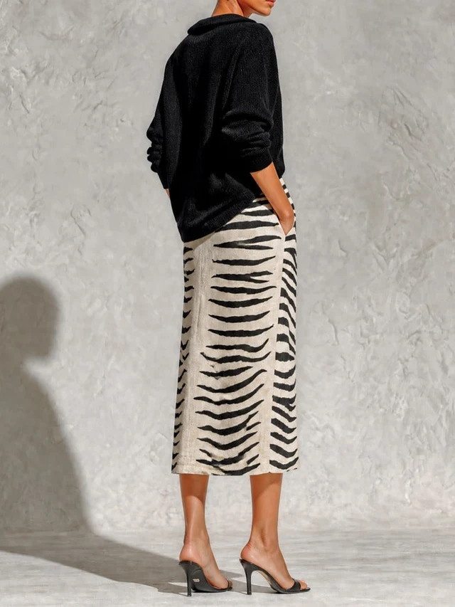 Xavelle | Knit Top Midi Skirt Two Piece Set
