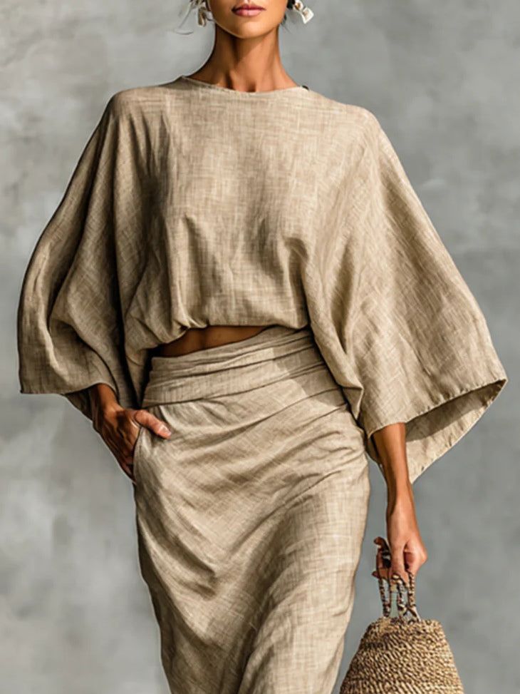 Sylverra | Batwing Sleeve Two Piece Set
