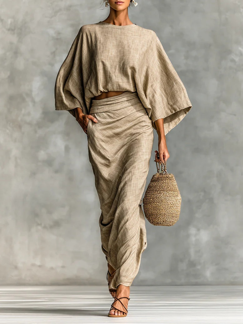 Sylverra | Batwing Sleeve Two Piece Set