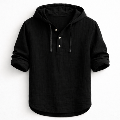 Corven | Hooded Button Casual Shirt