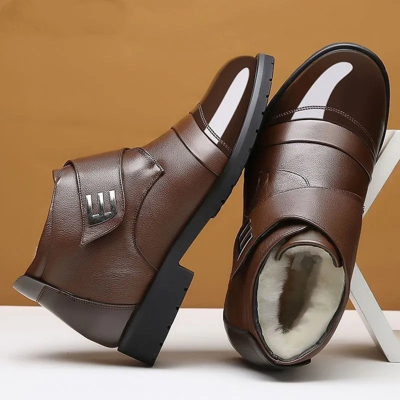 Quade | Polished Toe Winter Ankle Shoes