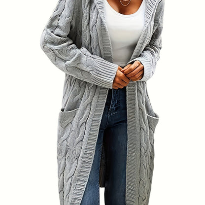 Junivelle | Cable Knit Longline Cardigan