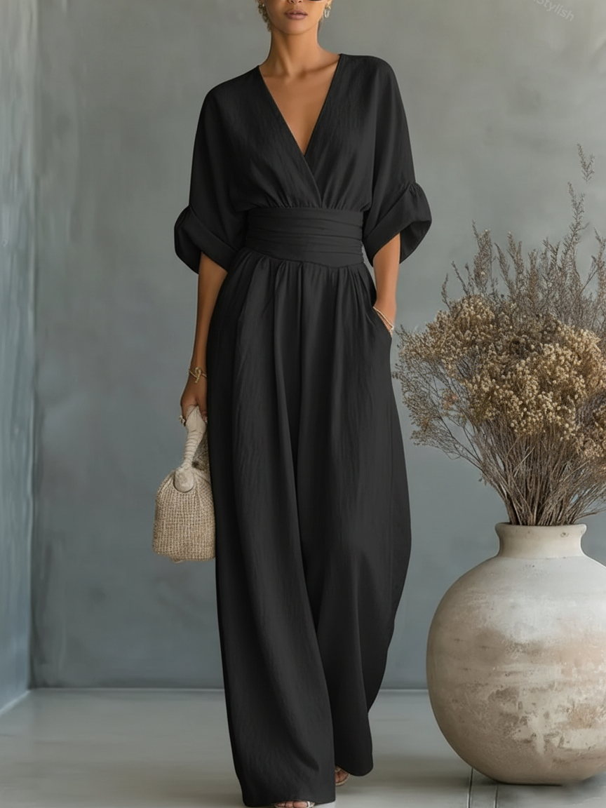 Aurellise | Elegant Wide Leg Jumpsuit