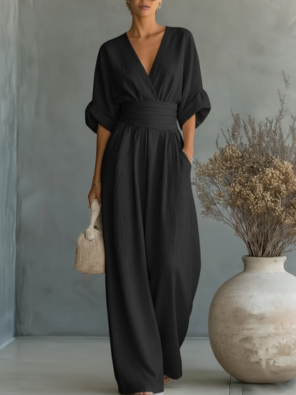Aurellise | Elegant Wide Leg Jumpsuit