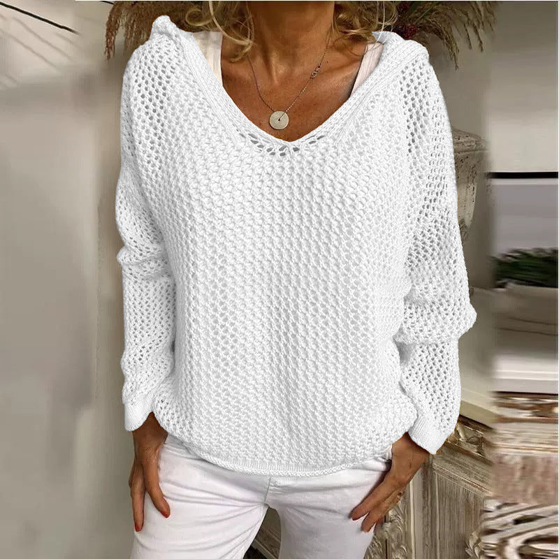 Elovira | Hooded Knit Pullover