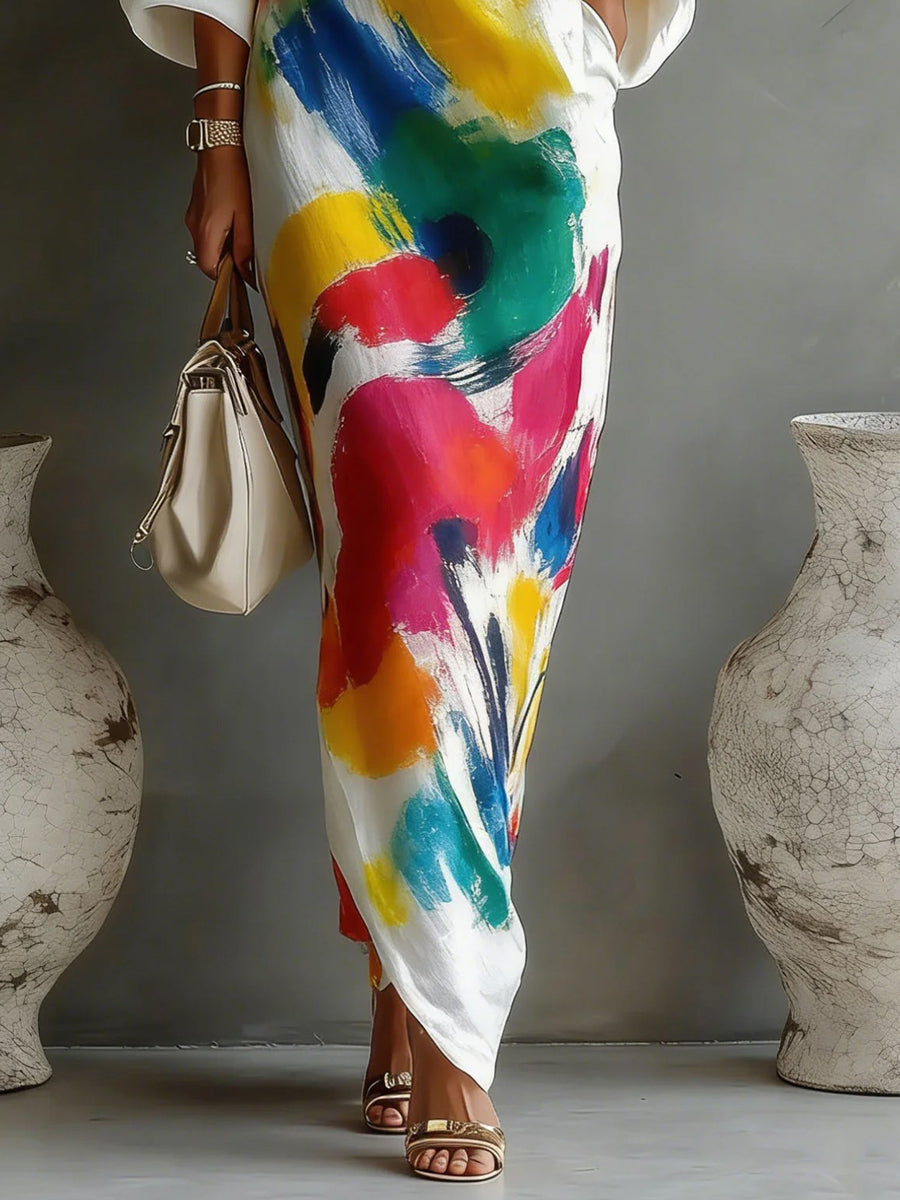 Wendeline | Vibrant Off Shoulder Maxi Dress