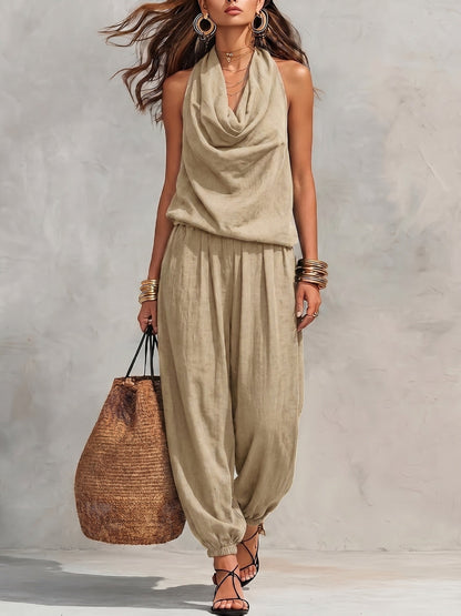 Palomaire | Boho Sleeveless Lounge Jumpsuit