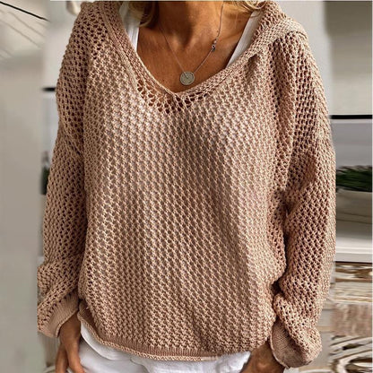 Elovira | Hooded Knit Pullover