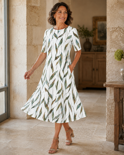 Nerine | Floral Print Midi Dress