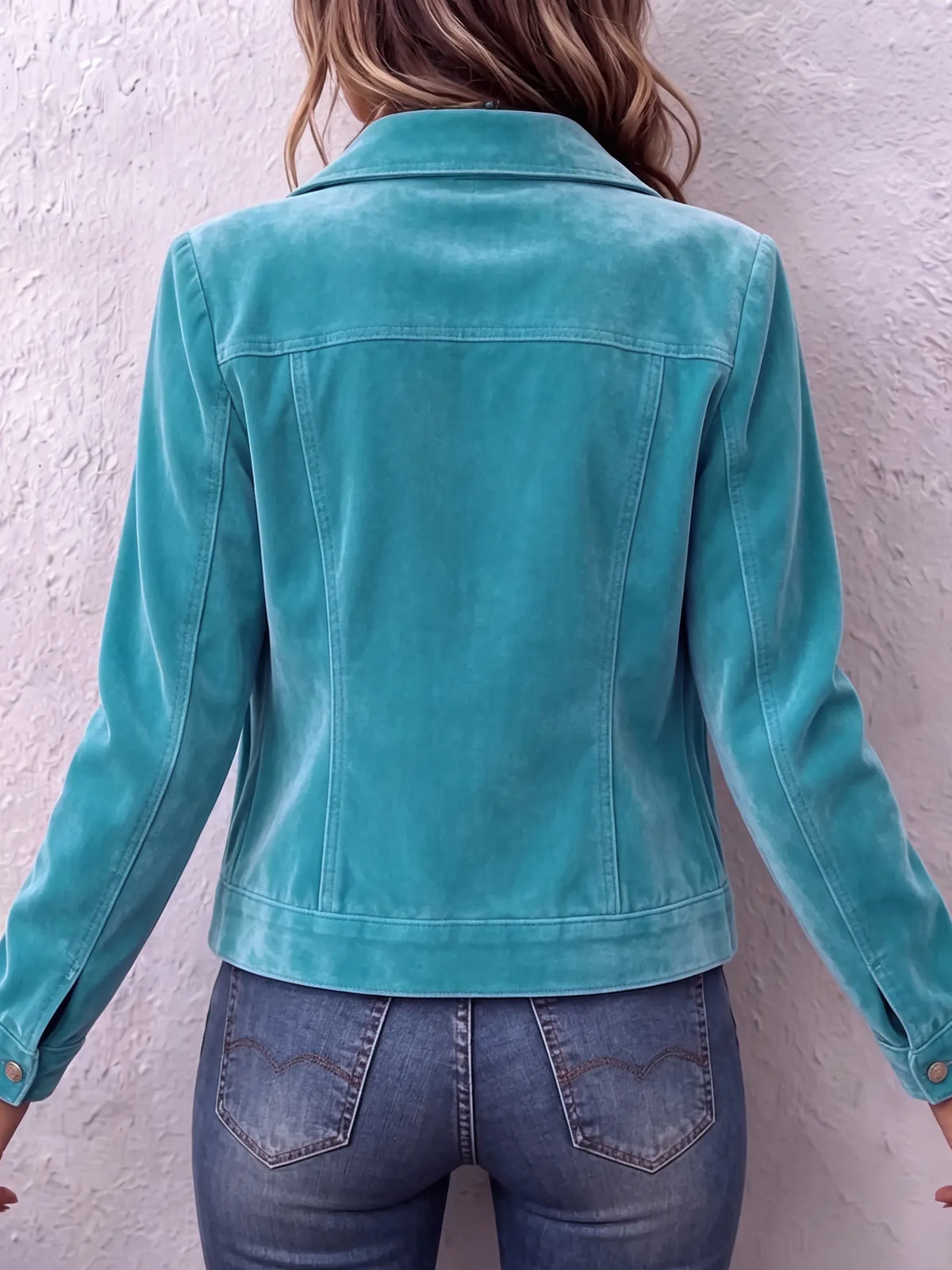 Coriselle | Casual Velvet Button Jacket