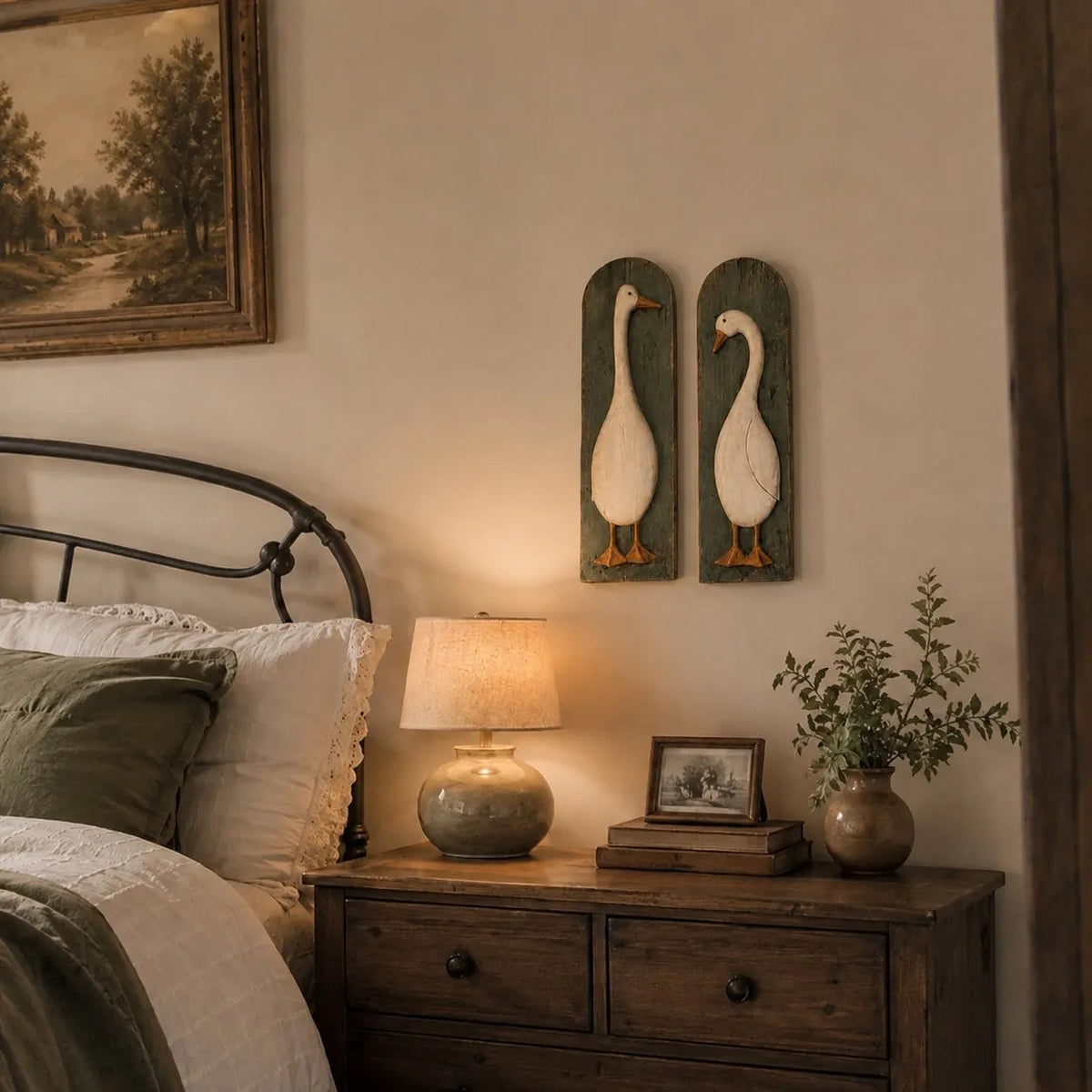 Zorelia | Rustic Goose Wall Decor Set