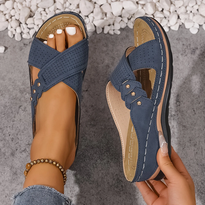 Velthoria | Cross Strap Comfort Sandals