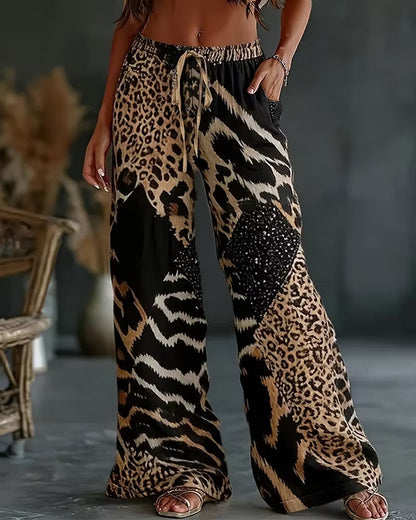 Wisterra | Abstract Leopard Lounge Trousers
