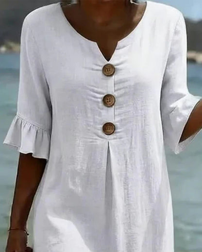 Karessa | Ruffle Sleeve Casual Dress