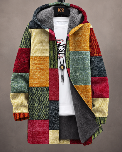 Geneva | Warm Geometric Hooded Jacket