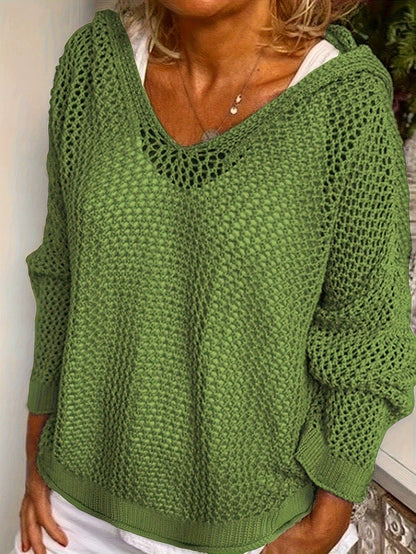Elovira | Hooded Knit Pullover