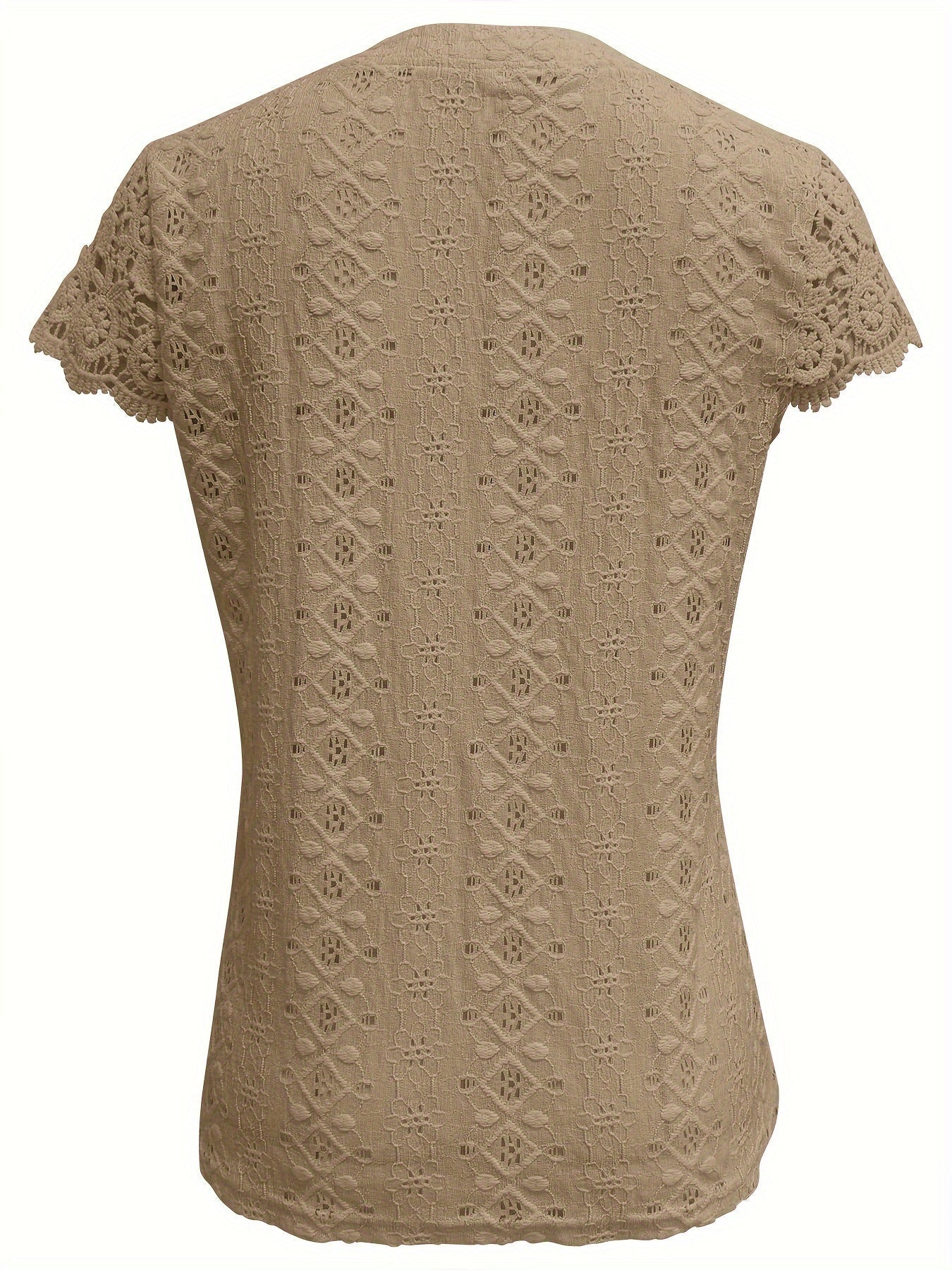 Delaine | Elegant Crochet Trim Blouse