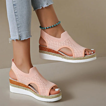 Briseina | Cushioned Platform Walking Sandals