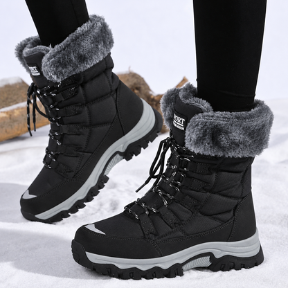 Ulrika | Plush Lined Lace Up Winter Boots