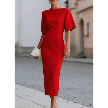 Xavrielle | Refined Half Sleeve Midi Dress