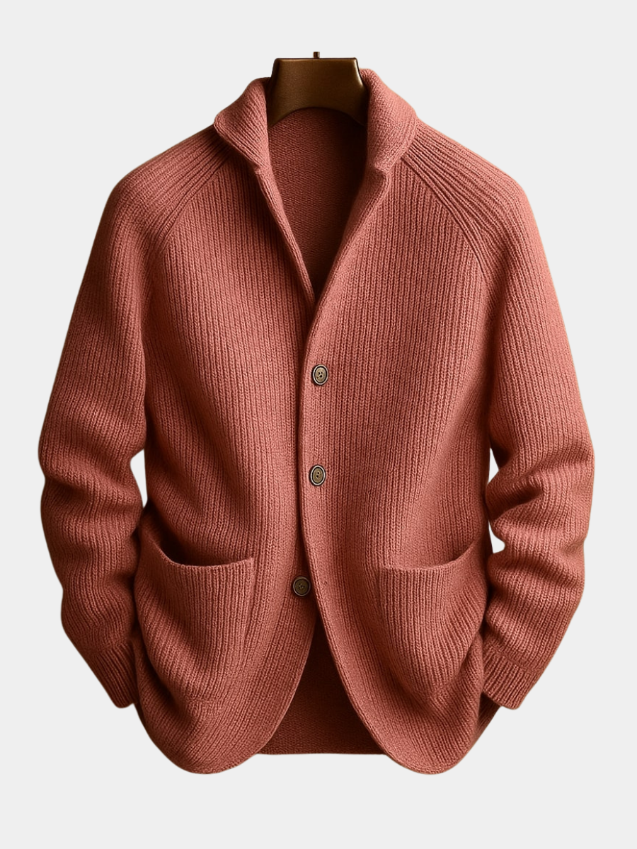 Gavrel | Textured Button Front Knit Blazer