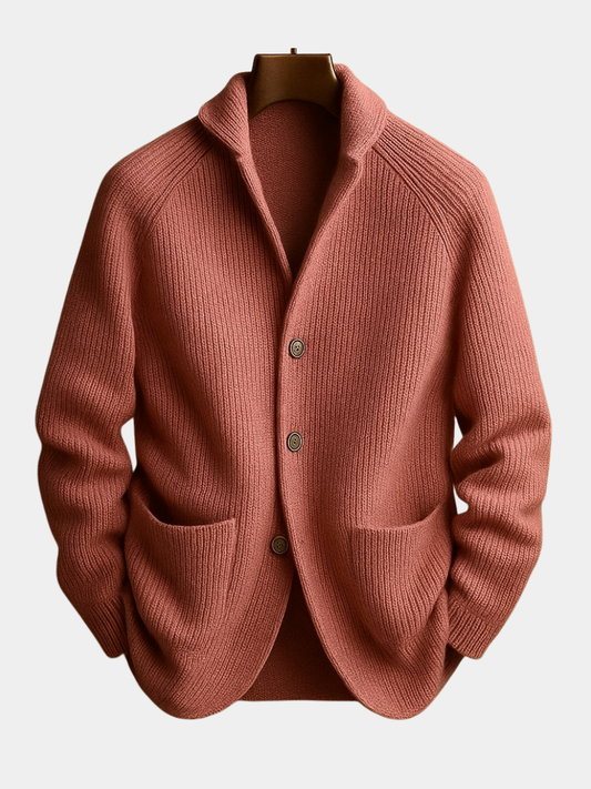 Gavrel | Textured Button Front Knit Blazer