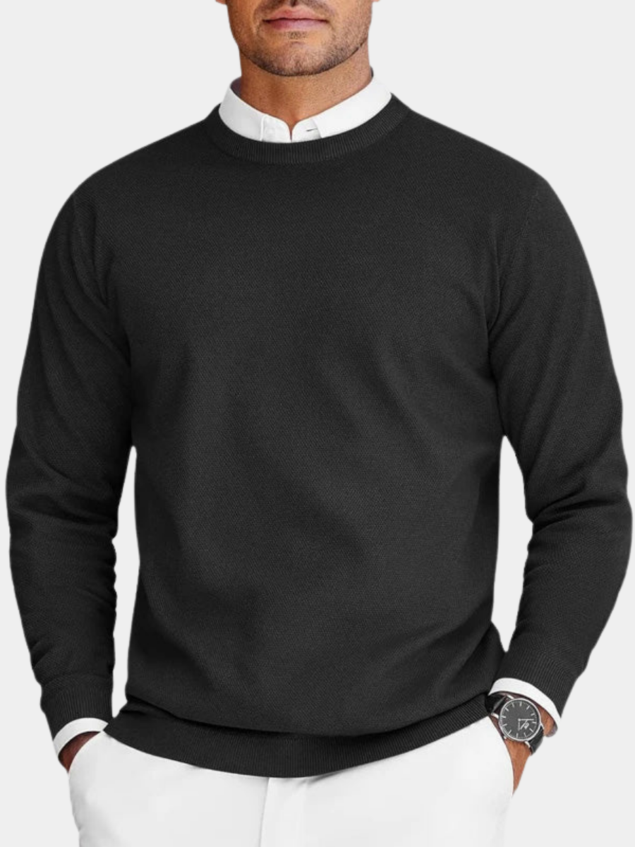 Simeon | Refined Lightweight Crew Neck Sweater