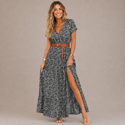 Quinara | Bohemian Wrap Maxi Dress