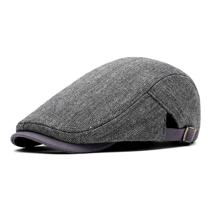 Fergus | Classic Herringbone Flat Cap