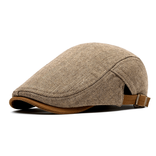 Fergus | Classic Herringbone Flat Cap