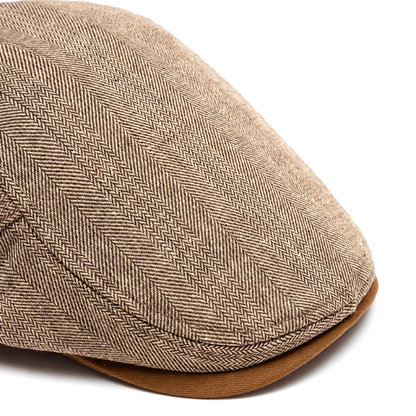 Fergus | Classic Herringbone Flat Cap