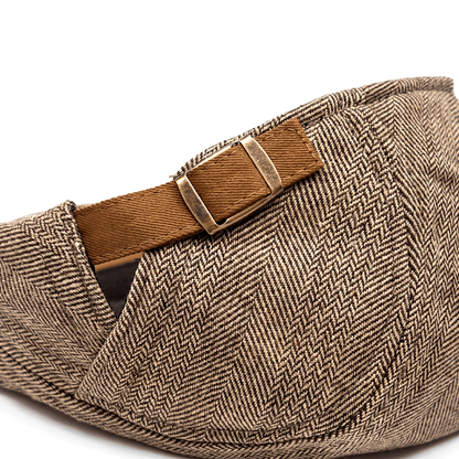 Cyril | Traditional Herringbone Flat Cap
