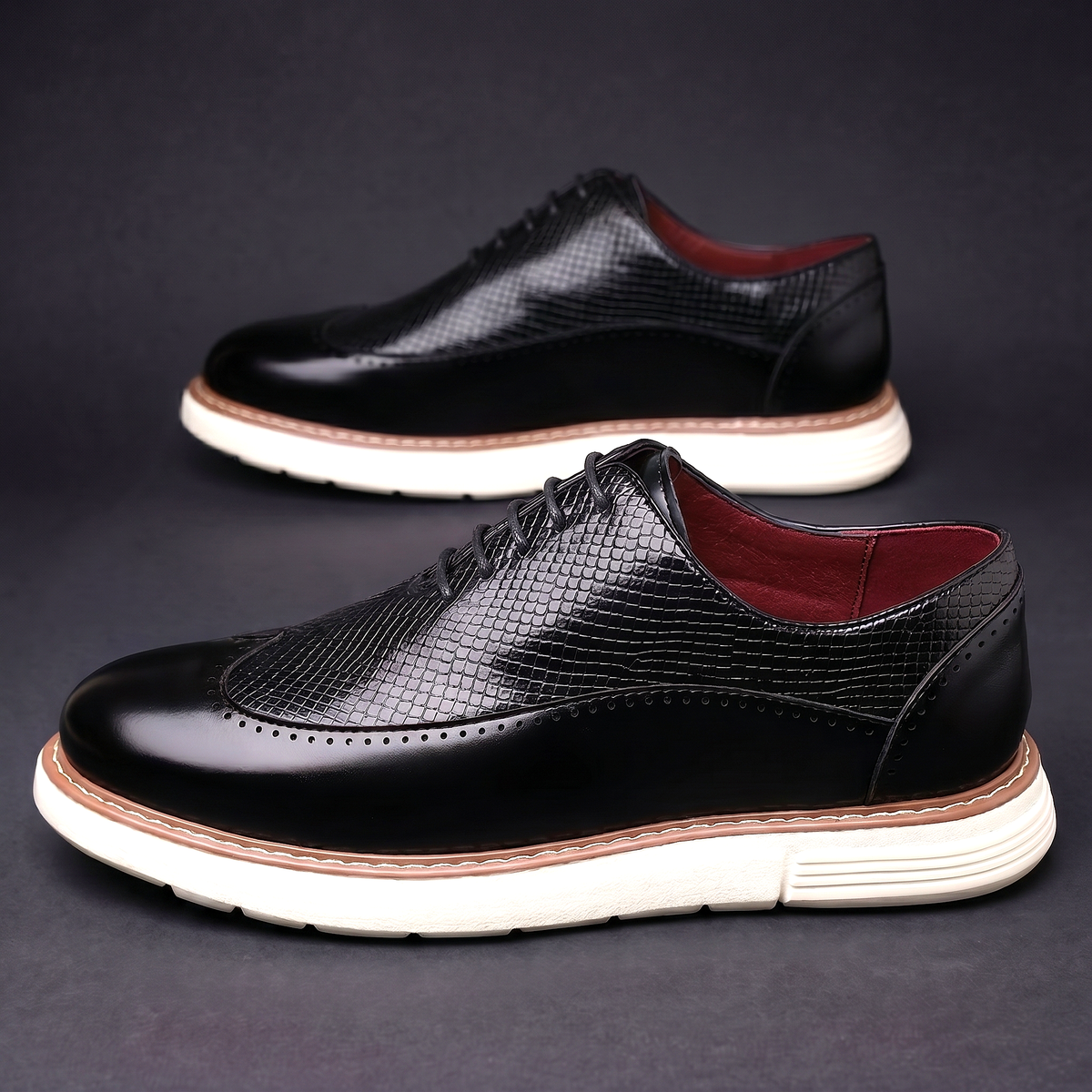Nolan | Premium Leather Wingtip Shoes