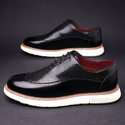 Nolan | Premium Leather Wingtip Shoes