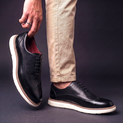 Nolan | Premium Leather Wingtip Shoes
