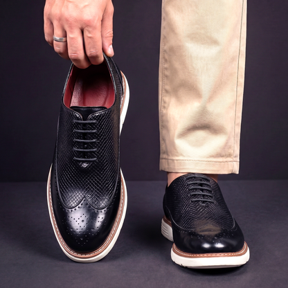 Nolan | Premium Leather Wingtip Shoes