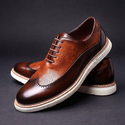 Nolan | Premium Leather Wingtip Shoes