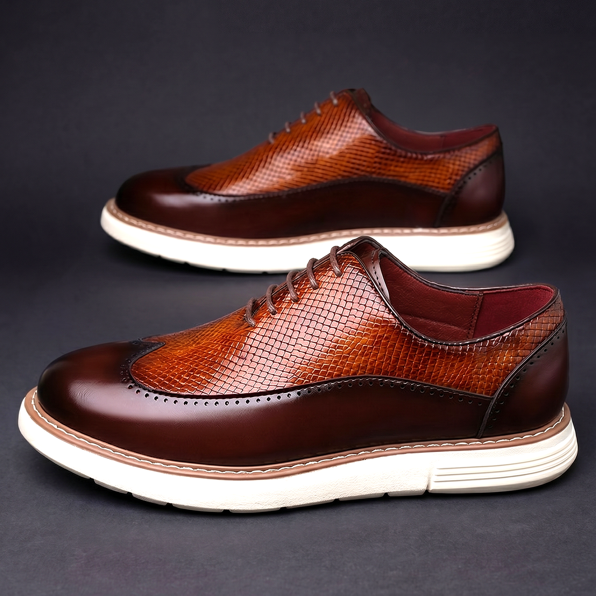 Nolan | Premium Leather Wingtip Shoes
