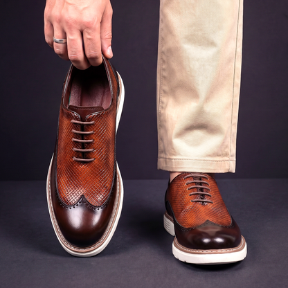 Nolan | Premium Leather Wingtip Shoes