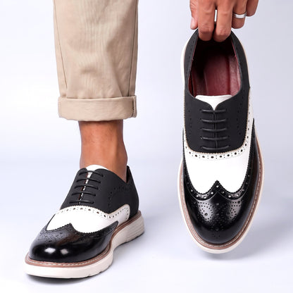 Norwin | Two Tone Brogue Lace Up Shoes
