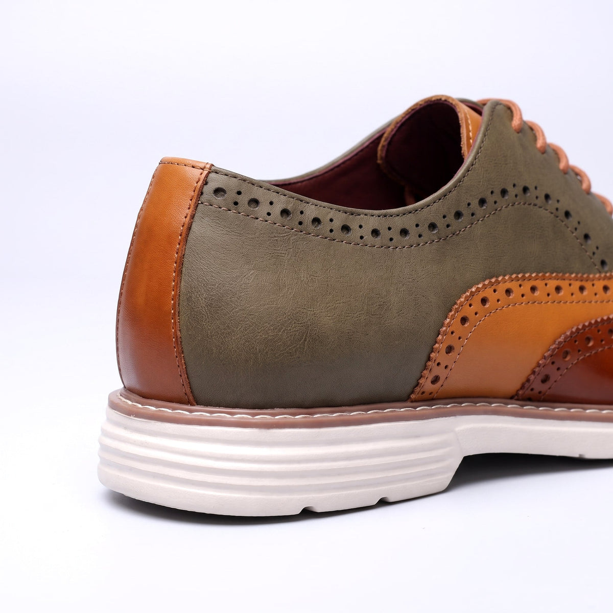 Norwin | Two Tone Brogue Lace Up Shoes