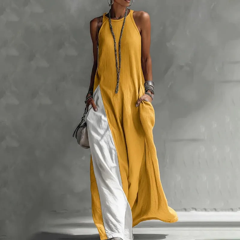 Elowena | Soft Drape Sleeveless Maxi Dress