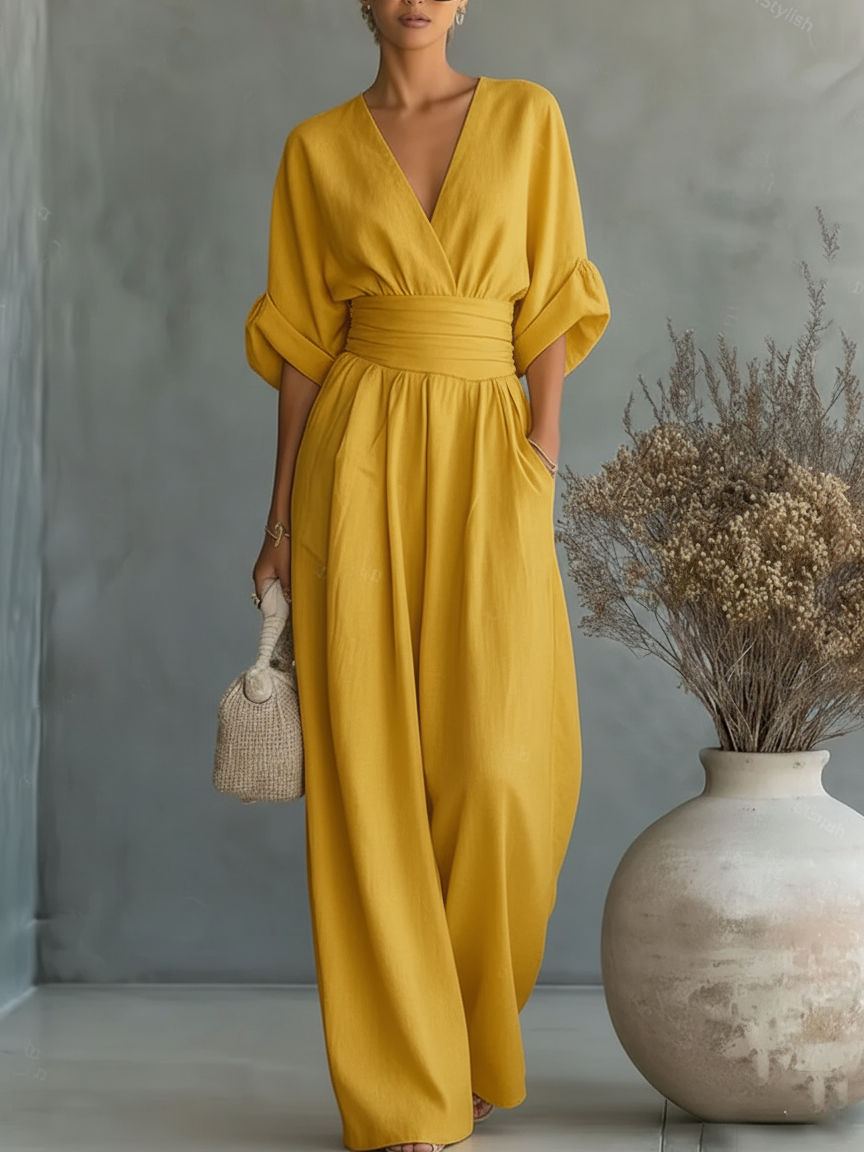 Aurellise | Elegant Wide Leg Jumpsuit