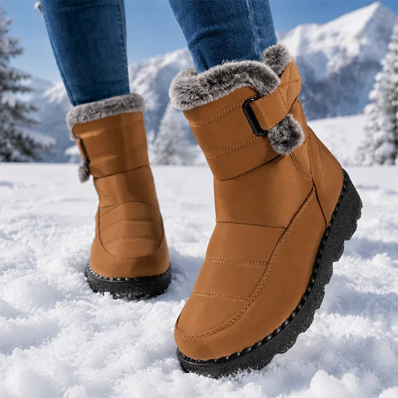 Zora | Plush Lined Buckle Winter Boots