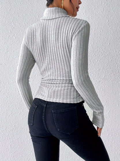 Hadley | Slim Fit Ribbed Turtleneck Sweater